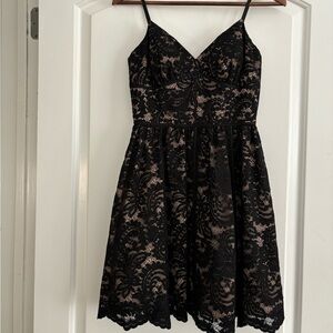 Gorgeous black lace dress from Anthropologie.